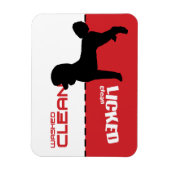 プードルシルエット食洗機マグネット – クリッキングクリーン マグネット (縦)