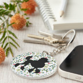 プードルシルエット キーホルダー (正面右)