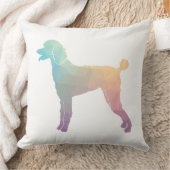 プードルジオシルエットパステル クッション (ブランケット)