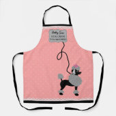プードルスカートキュートカスタムレトロ50sドッグトリマー エプロン (正面)