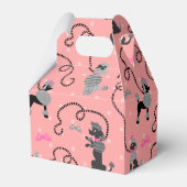 プードルスカートレトロピンクとブラック50sパターン フェイバーボックス (裏面サイド)