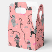 プードルスカートレトロピンクとブラック50sパターン フェイバーボックス (オープン)