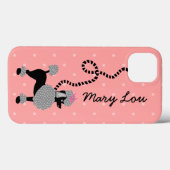 プードルスカートレトロピンク&ブラック50パーソナライズされたs Case-Mate iPhoneケース (裏面 (横))