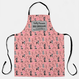 プードルスカートレトロ50sキュートドッグカスタムトリマー エプロン