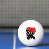 プードルスケッチ 卓球ボール (ネット)