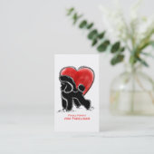 プードルスケッチ 名刺 (スタンド正面)