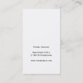 プードルスケッチ 名刺 (裏面)