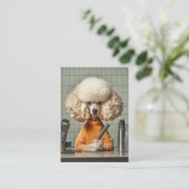 プードルスタイリッシュグルーミングセッション 名刺 (スタンド正面)