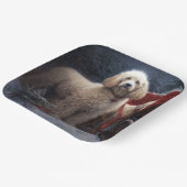 プードルスノウィースリークリスマスデコール ペーパープレート (傾斜あり)