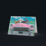 プードルズインピンクキャデラックレトロプリントカード カード<br><div class="desc">そしおもしろいて、Cadillac変換可能なヴィンテージのプードルのプリント。 私のオリジナルの製絵画品。おもしろいは家族全員の贈り物やカード、切手も。もしGreerをパーソナ救済ライズする必要があります(greerdesign@aol.com)</div>