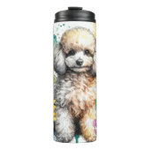 プードルズウォーターカラーガーデン タンブラー (正面)