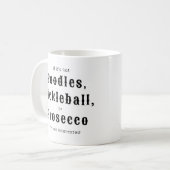 プードルズピックルボールプロセッコ コーヒーマグカップ (正面左)