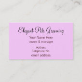 プードルティーパーティー 名刺 (裏面)