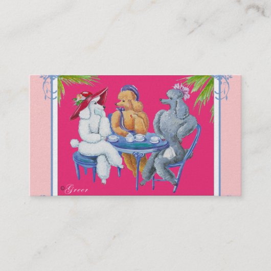 プードルティーパーティー 名刺 (正面)