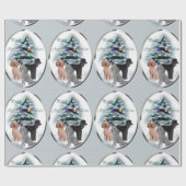 プードルトリオクリスマス ラッピングペーパー (フラット)