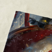 プードルドッグクリスマスフェスティバル ビーチタオル (インサイチュ)