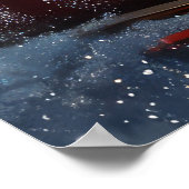 プードルドッグクリスマスフェスティバル ポスター (角)