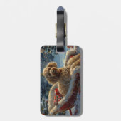 プードルドッグクリスマスフェスティバル ラゲッジタグ (裏面縦)