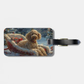 プードルドッグクリスマスフェスティバル ラゲッジタグ (裏面横)