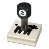 プードルドッググラフィック |かわいい犬 ラバースタンプ (スタンプ)