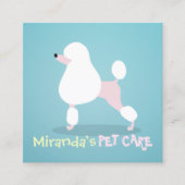 プードルドッグケア着座入浴グルーミングサロン 予約カード (正面)