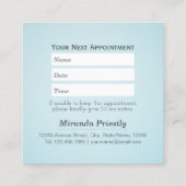 プードルドッグケア着座入浴グルーミングサロン 予約カード (裏面)