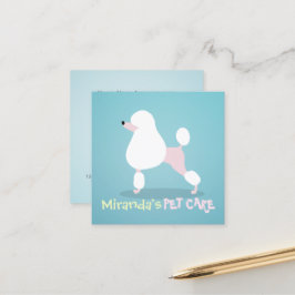 プードルドッグケア着座入浴グルーミングサロン 予約カード