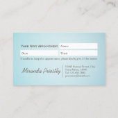 プードルドッグケア着座入浴グルーミングサロン 予約カード (裏面)