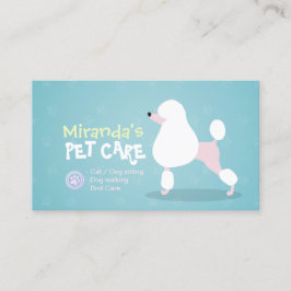 プードルドッグケア着座入浴グルーミングサロン 予約カード