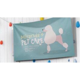 プードルドッグケア着座入浴グルーミングサロン 横断幕