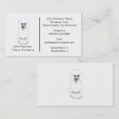 プードルドッグデザインドッググルーミングパーラー 名刺 (正面/裏面)