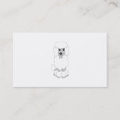 プードルドッグデザインドッググルーミングパーラー 名刺 (裏面)