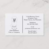 プードルドッグデザインドッググルーミングパーラー 名刺 (正面)