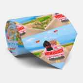 プードルドッグバレンタインデートラックハート ネクタイ (ロール)