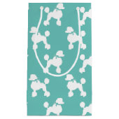 プードルドッグパピーフランスの スモールペーパーバッグ (正面)