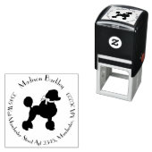 プードルドッグパピーフランスの セルフインキングスタンプ (インサイチュ)