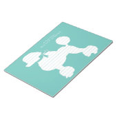 プードルドッグパピーフランスの ノートパッド (アングル)