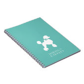 プードルドッグパピーフランスの ノートブック (右側)