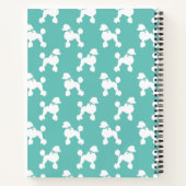 プードルドッグパピーフランスの ノートブック (裏面)