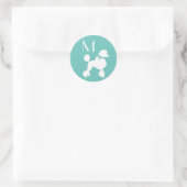 プードルドッグパピーフランスの ラウンドシール (バッグ)