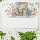 プードルドッグママフローラ キッチンタオル (折り畳み)