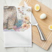 プードルドッグママフローラ キッチンタオル (四つ折り)