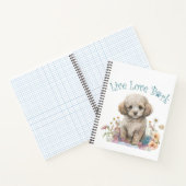 プードルドッグママフローラ ノートブック (内部)