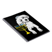 プードルドッグユダヤ教プードルドッグ(ユダヤ教)メノラーハヌッカパハ ノートブック (右側)