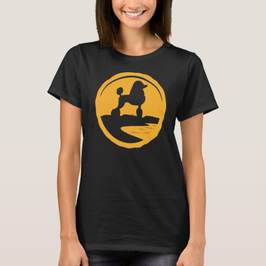 プードルドッグレトロ2 Tシャツ (正面)