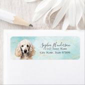 プードルドッグ差出人住所ラベル ラベル (インサイチュ)