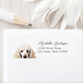 プードルドッグ差出人住所ラベル ラベル (インサイチュ)