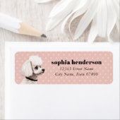 プードルドッグ差出人住所ラベル ラベル (インサイチュ)