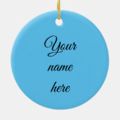 プードルドードレスオーナメント セラミックオーナメント (裏面)