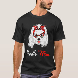 プードルニューマム衣服バンダナ Tシャツ